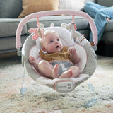 Ingenuity Flora Unicorn soothing baby bouncer, imported from the UK