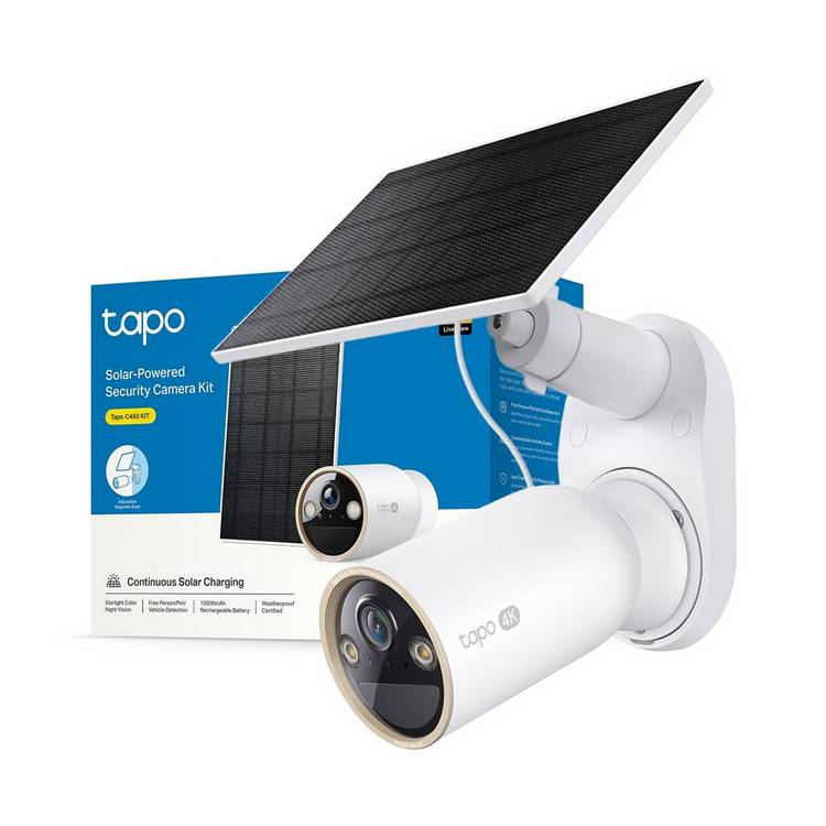Tapo C460 Kit 4K solar outdoor security camera - British product