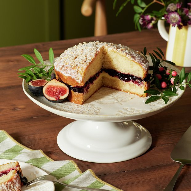 Habitat Bellis cake stand with floral motif, imported from the UK