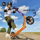 Zinc Verge Pro folding incline scooter purple orange, UK version