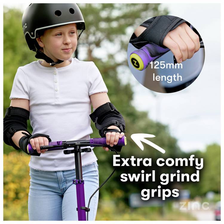Zinc Verge Pro folding incline scooter purple orange, UK version