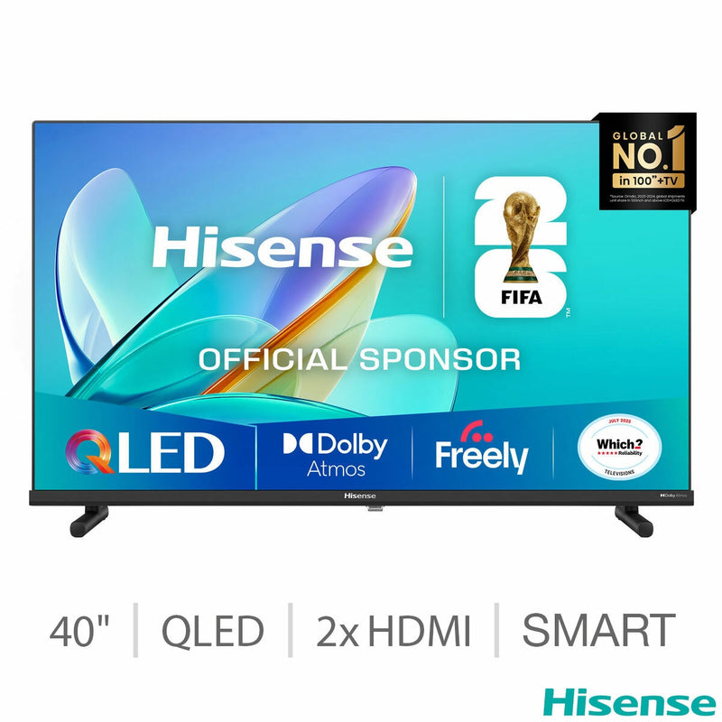 Hisense 40E5QTUK QLED Smart TV 40 inch, imported from the UK