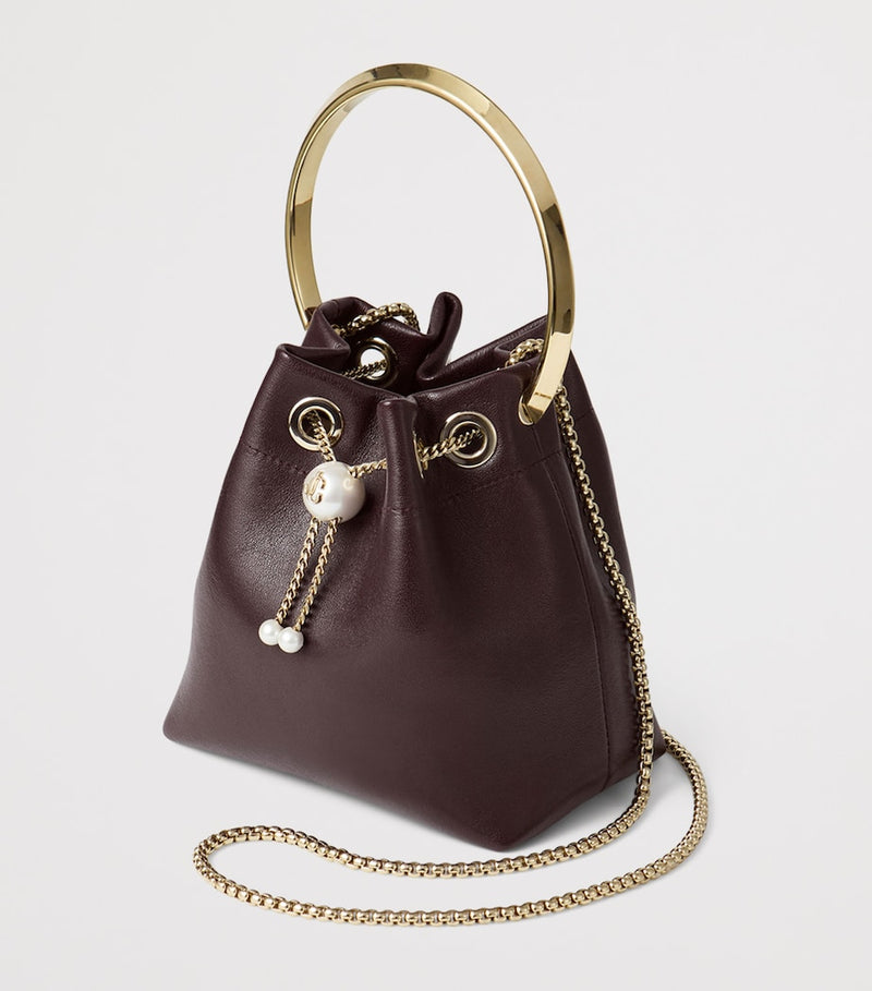 Jimmy Choo leather Bon Bon top-handle bag, imported from the UK