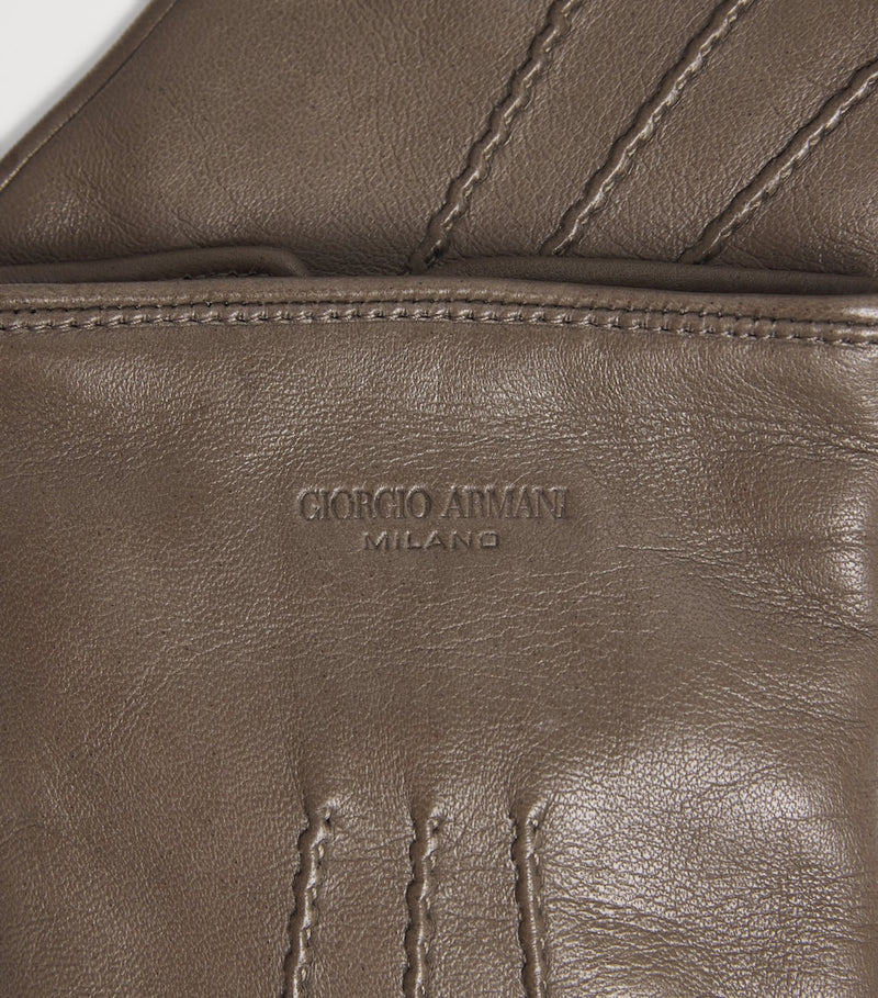 Giorgio Armani lambskin gloves with cashmere lining (British brand)