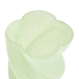 Habitat twisted glass vase green 19cm, imported from the UK