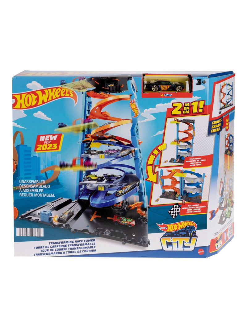 Hot Wheels Transforming Race Tower toy set - British product