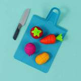 Joseph Joseph pretend play food set with chopping board (British brand)