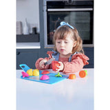 Joseph Joseph pretend play food set with chopping board (British brand)