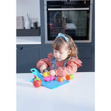 Joseph Joseph pretend play food set with chopping board (British brand)