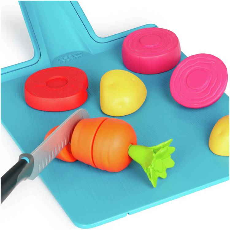 Joseph Joseph pretend play food set with chopping board (British brand)