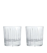 Harrods Christofle Set of 2 Iriana Crystal Double Old Fashioned Glasses 240ml- Buy online at McGrocer