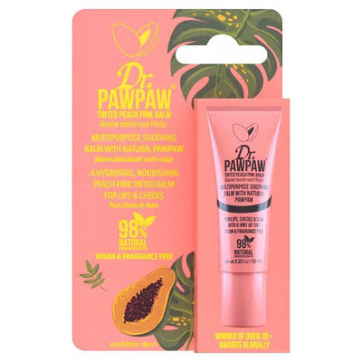 Superdrug Dr.Pawpaw Peach Pink Tinted Lip Balm 10ml- Buy online at McGrocer