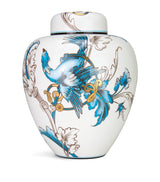 Harrods Wedgwood Florentine Turquoise Lidded Vase (25cm)- Buy online at McGrocer