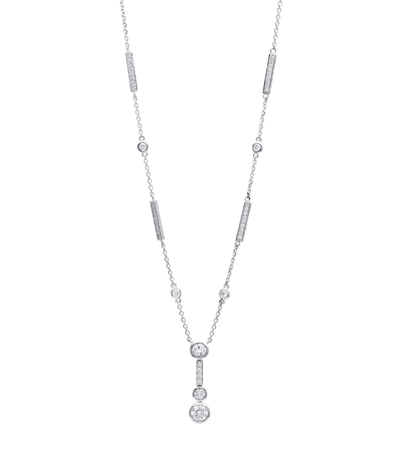 Boodles platinum diamond Waterfall necklace (British brand)