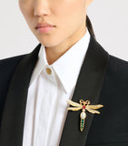 Balmain embellished dragonfly brooch (British brand)