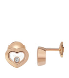 Chopard Happy Diamonds rose gold diamond earrings (British brand)