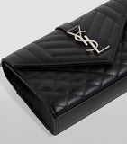 Saint Laurent Small Envelope Matelassé shoulder bag, imported from the UK