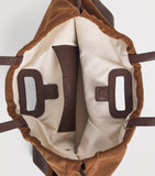 Maje leather and suede Milpi tote bag, imported from the UK