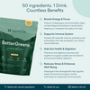 Bettervits BetterGreens mushroom powder with 50 ingredients, 30 servings (British brand)