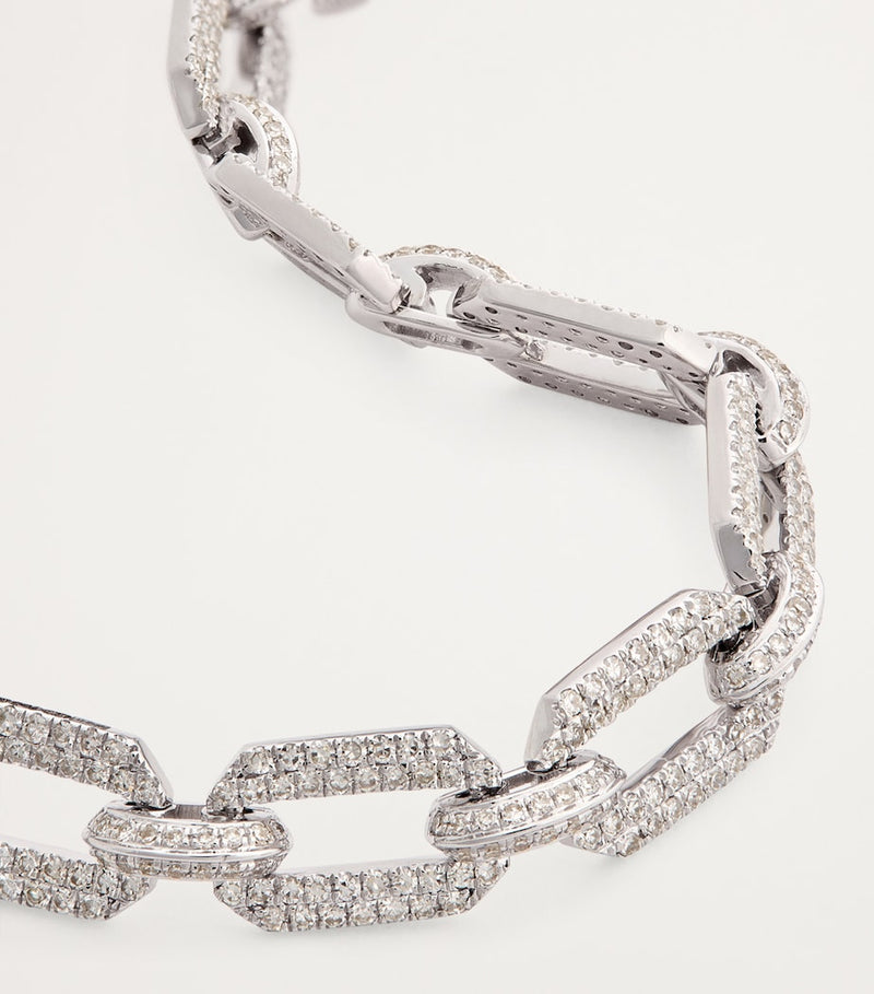 SHAY Geo Link bracelet white gold diamonds - British product