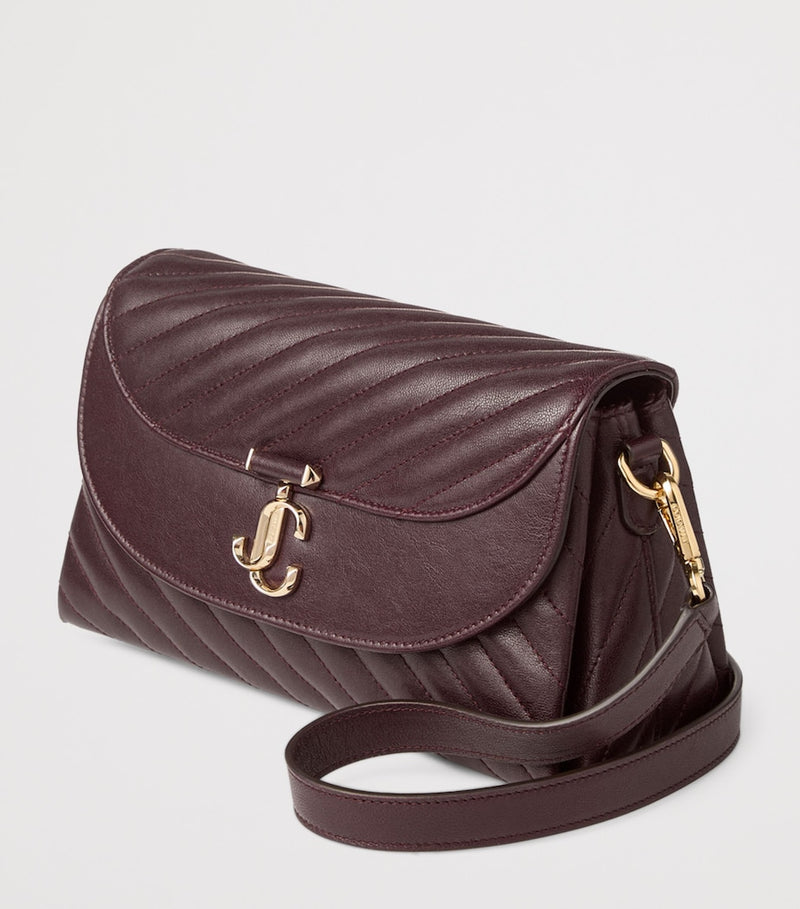 Jimmy Choo Curve quilted leather top-handle bag - British product