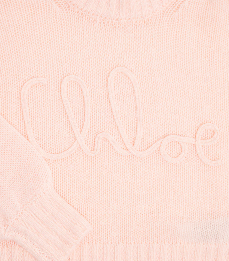 Chloé Kids Wool-Cashmere Logo Sweater 4-14 Years - British product