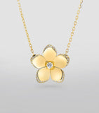 Graff Wild Flower yellow gold diamond pendant, imported from the UK