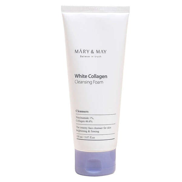 Mary & May white collagen cleansing foam 150ml, UK version
