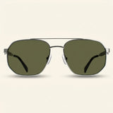 Alexander McQueen AM0458S silver aviator sunglasses (British brand)