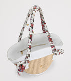 Dolce&Gabbana Raffia Capri Coppa shoulder bag, imported from the UK