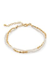 Harrods Monica Vinader Gold Vermeil and Pearl Mini Nugget Beaded Bracelet- Buy online at McGrocer