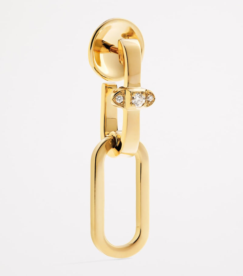 MARLI New York yellow gold diamond drop earrings, UK version
