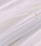 Frette Balance lace king duvet cover cotton sateen (British brand)