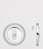 Messika Lucky Move white gold diamond stud earrings 0.32ct - British product