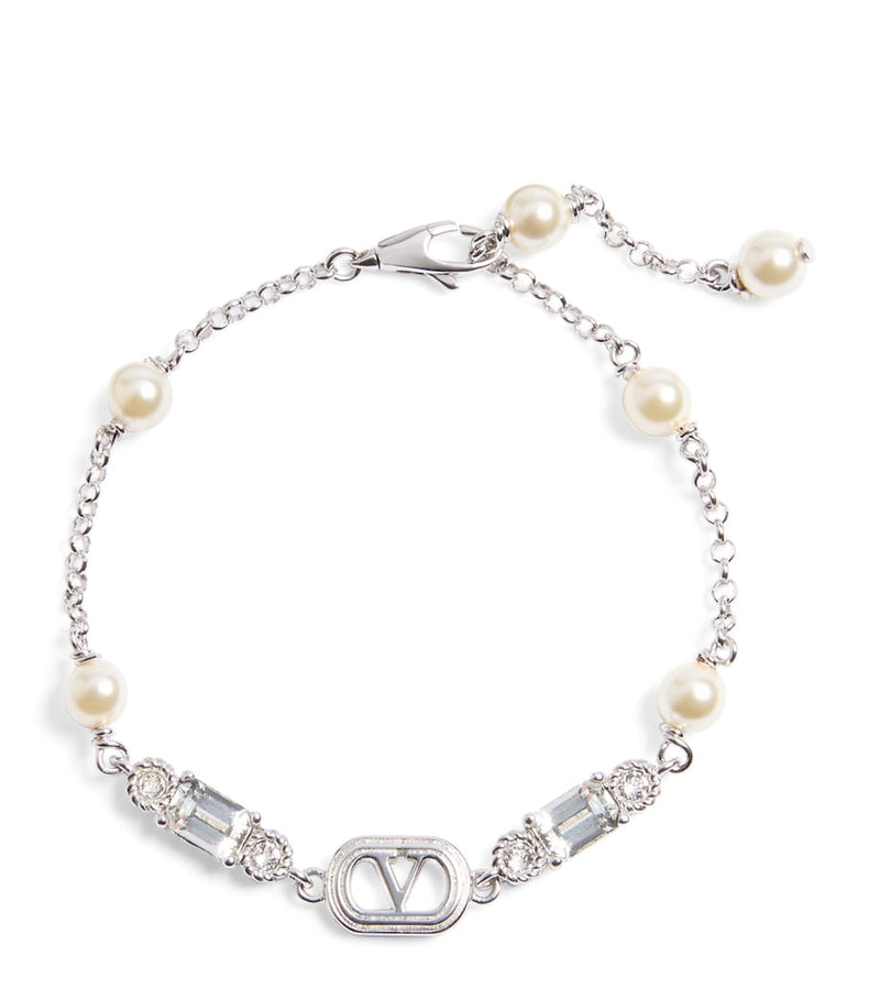 Valentino Garavani Crystal Ovalette bracelet, imported from the UK