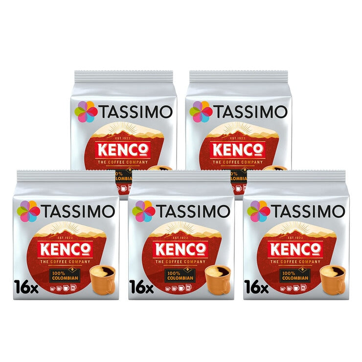 Kenco Tassimo Pure Colombian Coffee Pods 80 Servings