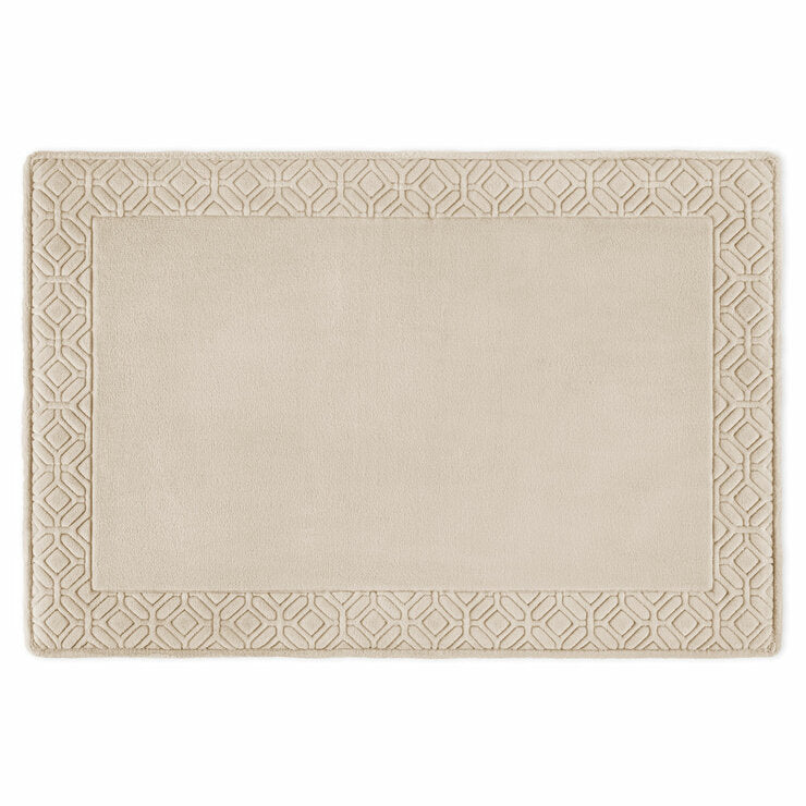 Paramount memory foam plush bath mat in taupe 61 x 91 cm - British product