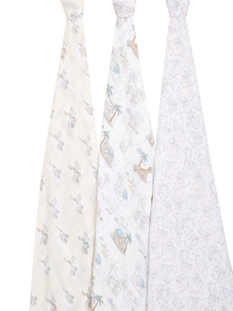 aden + anais muslin baby blankets 3 pack 120cm, UK version