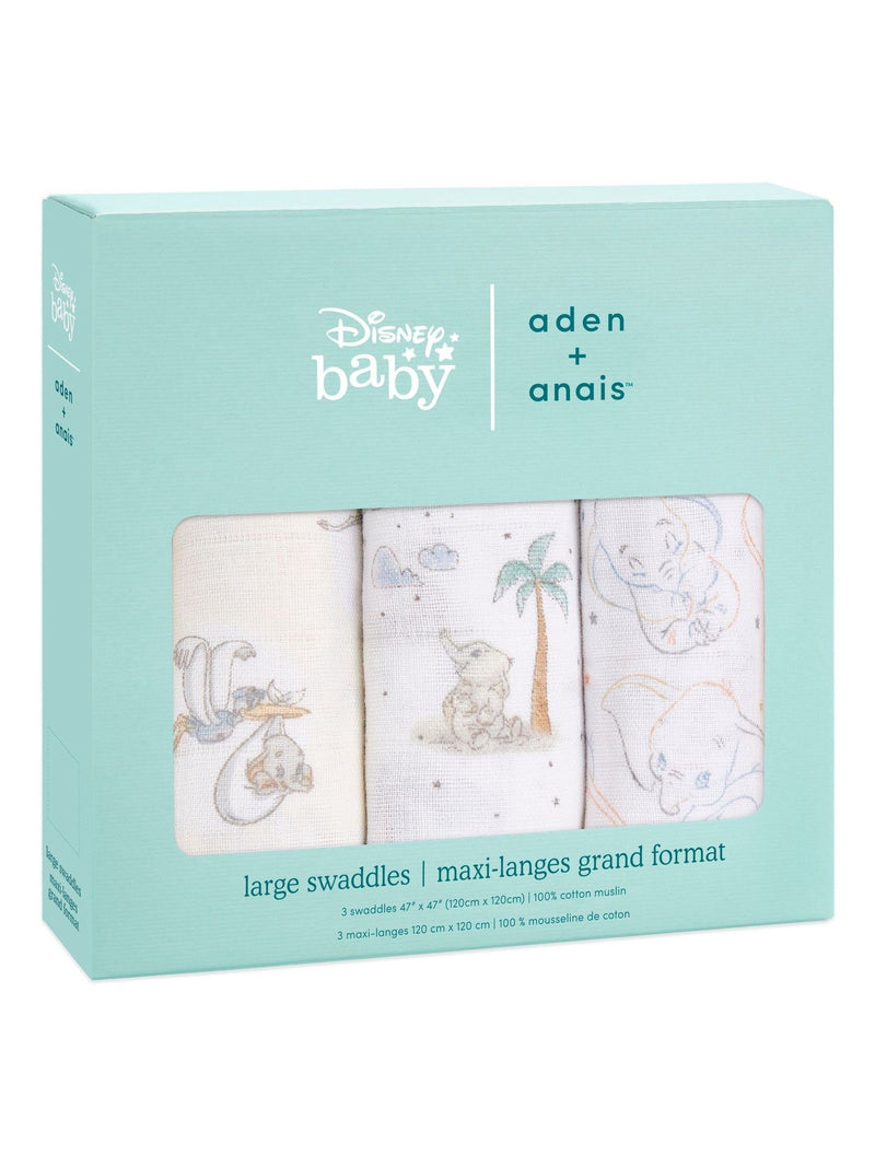 aden + anais muslin baby blankets 3 pack 120cm, UK version