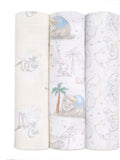 aden + anais muslin baby blankets 3 pack 120cm, UK version