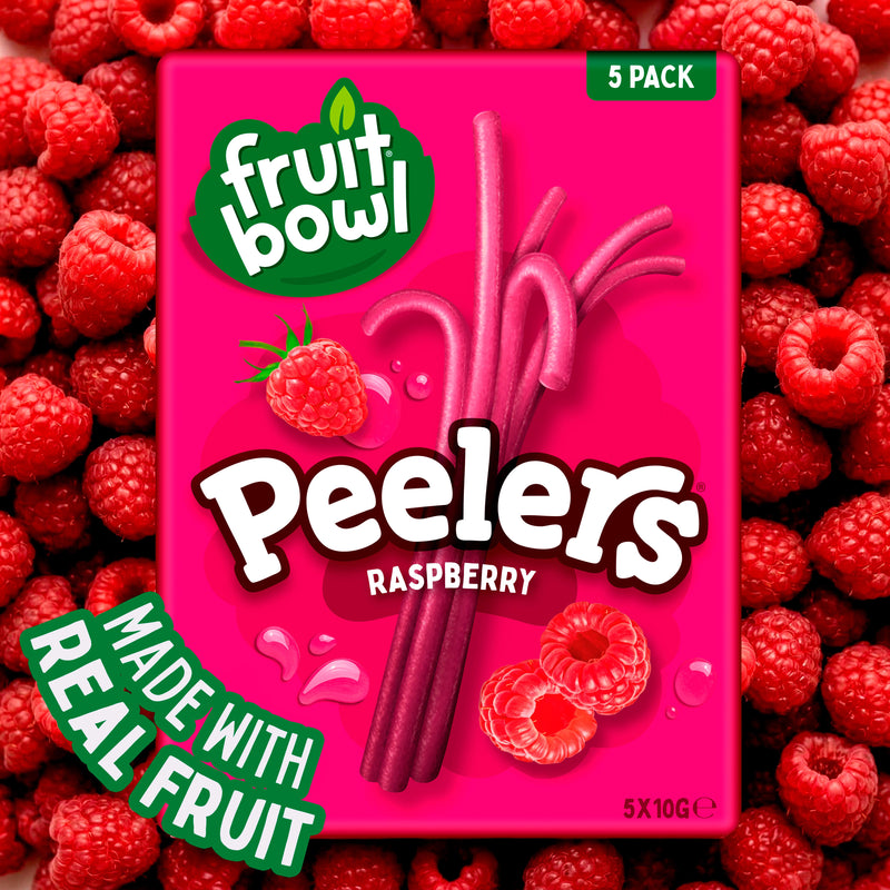Fruit Bowl raspberry peelers 5 x 10g, imported from the UK