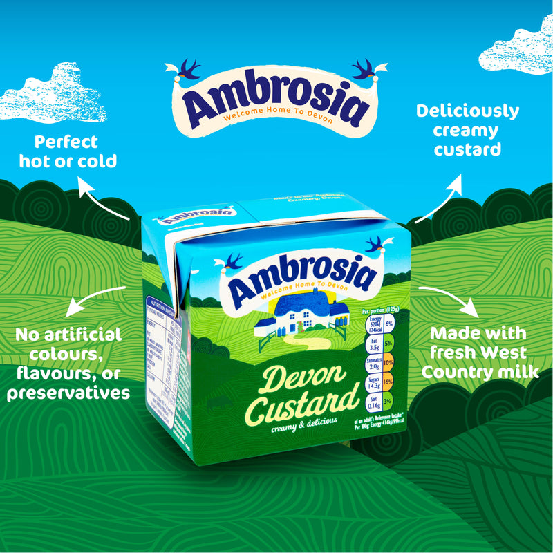 Ambrosia Devon Custard 500g carton (British brand)