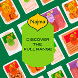 Najma Mini Chicken Sausages Smoked 400g, imported from the UK