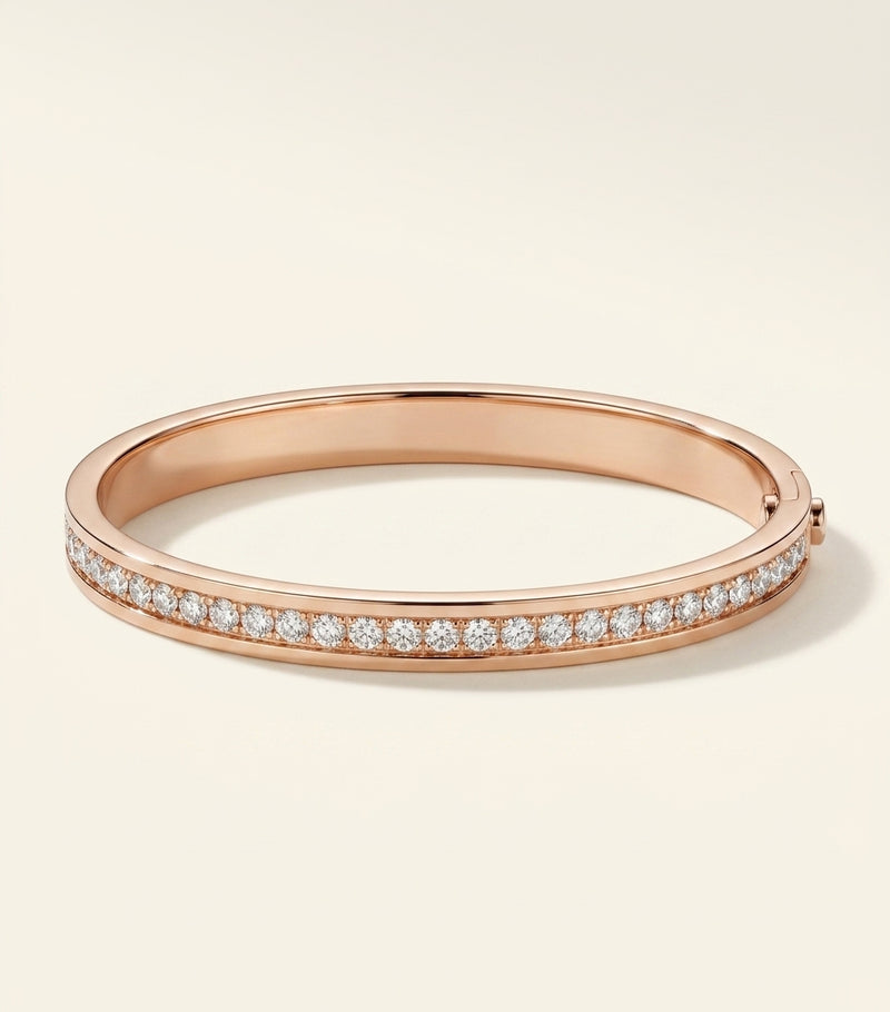 Cartier LOVE rose gold diamond bracelet 6.1mm - British product