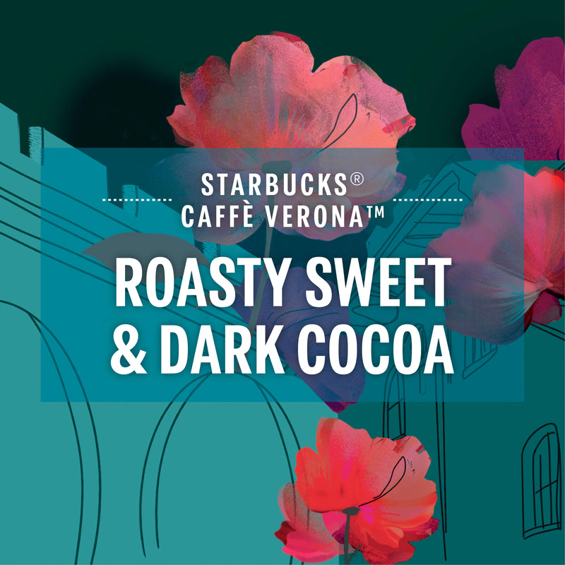 Starbucks Nespresso Caffe Verona dark roast pods 10 - British product