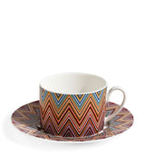 Harrods Missoni Home Set of 2 Zigzag Jarris Teacups and Saucers- Buy online at McGrocer
