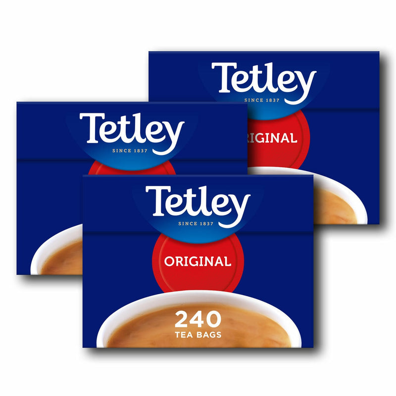 Tetley Original Tea Bags 3 x 240 Pack (British brand)