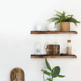 LGN Trend acacia floating shelf 2 pack - British product