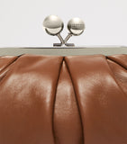 Weekend Max Mara Pasticcino small leather clutch bag, UK version