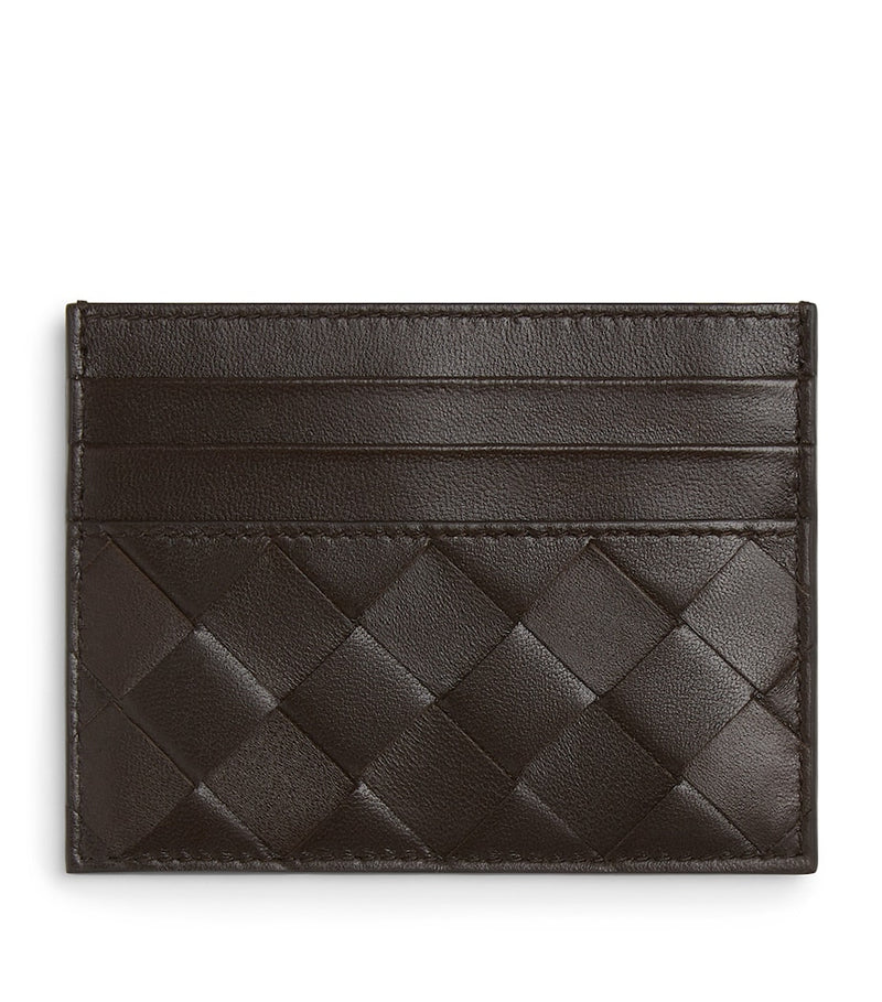 Bottega Veneta Nappa leather card holder with Intrecciato weave (British brand)